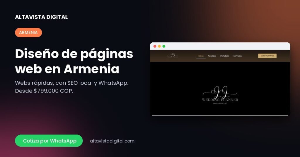 Diseño de páginas web en Armenia — Altavista Digital