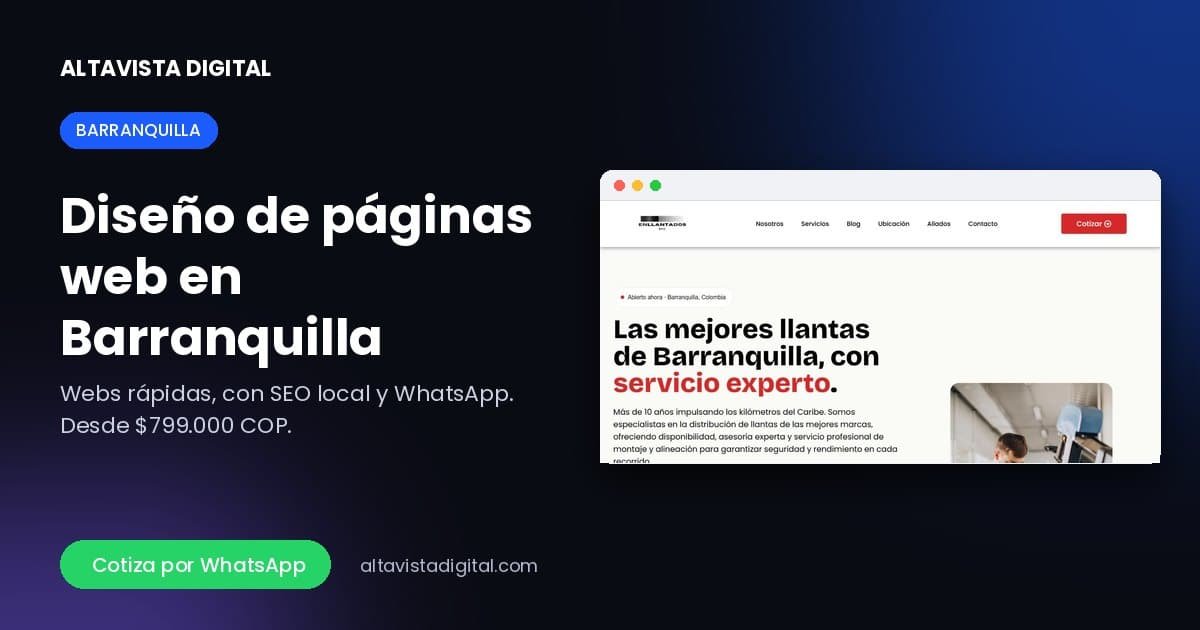 Diseño de páginas web en Barranquilla — Altavista Digital