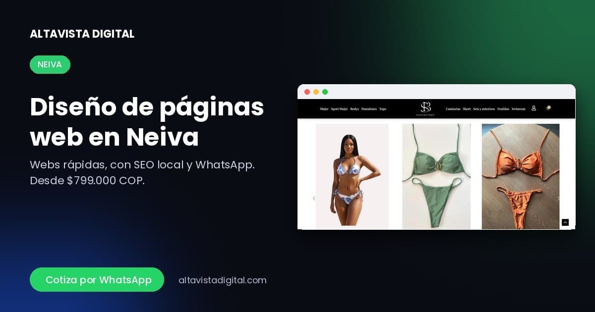 Diseño de páginas web en Neiva — Altavista Digital