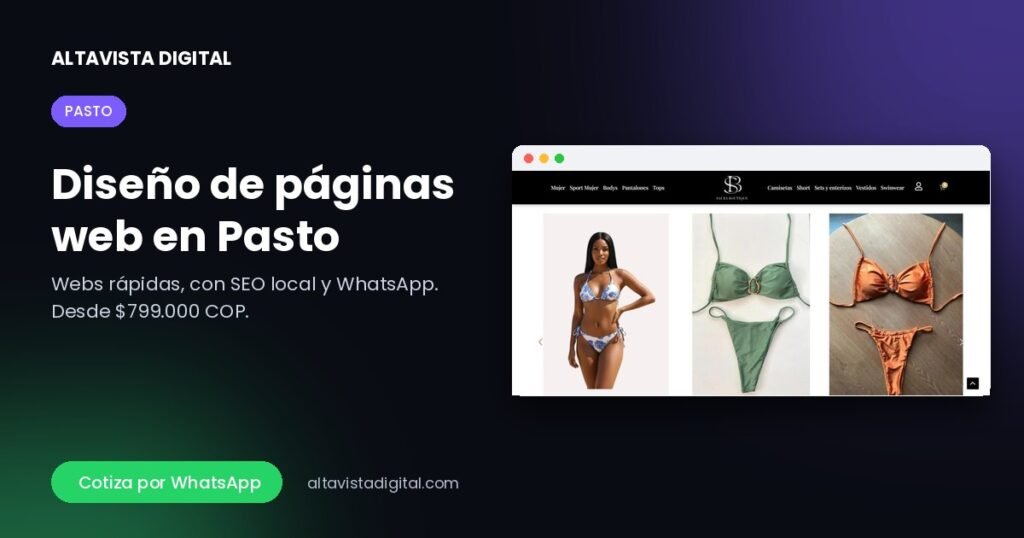 Diseño de páginas web en Pasto — Altavista Digital