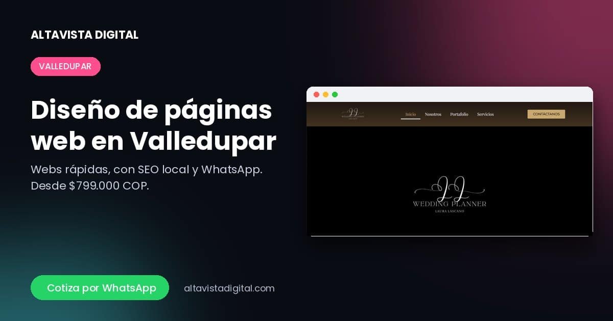 Diseño de páginas web en Valledupar — Altavista Digital