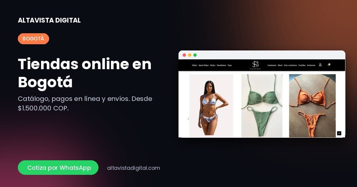 Tiendas online en Bogotá — Altavista Digital