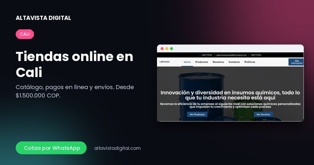 Tiendas online en Cali — Altavista Digital