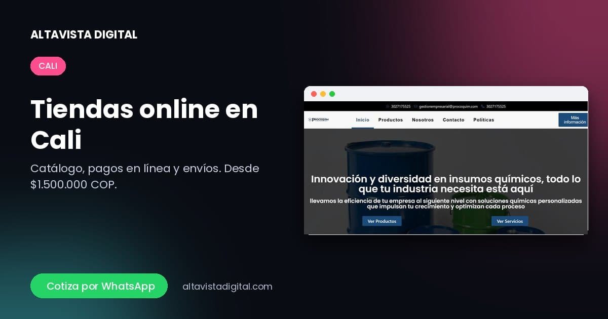 Tiendas online en Cali — Altavista Digital